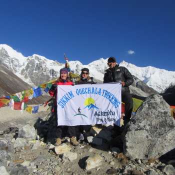 pic at Summit at Goechala Pass Piew point one