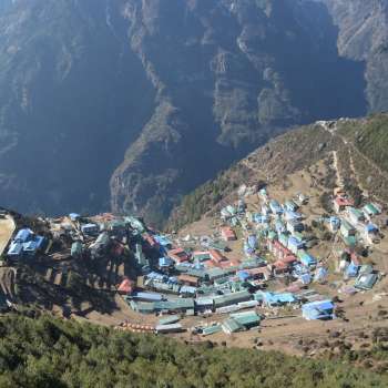 View of Namche Bazzar Everest Base Camp Region