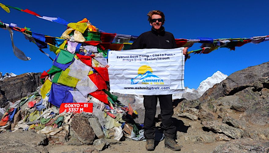 Greeting from Everest Base Camp with Gokyo Ri Trek