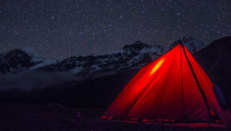 Camping at Tonglu in Darjeeling