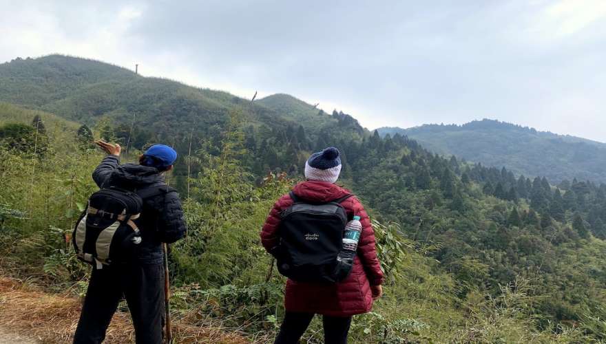 The landscape view of Darjeeling to Chatakpur Day Hiking