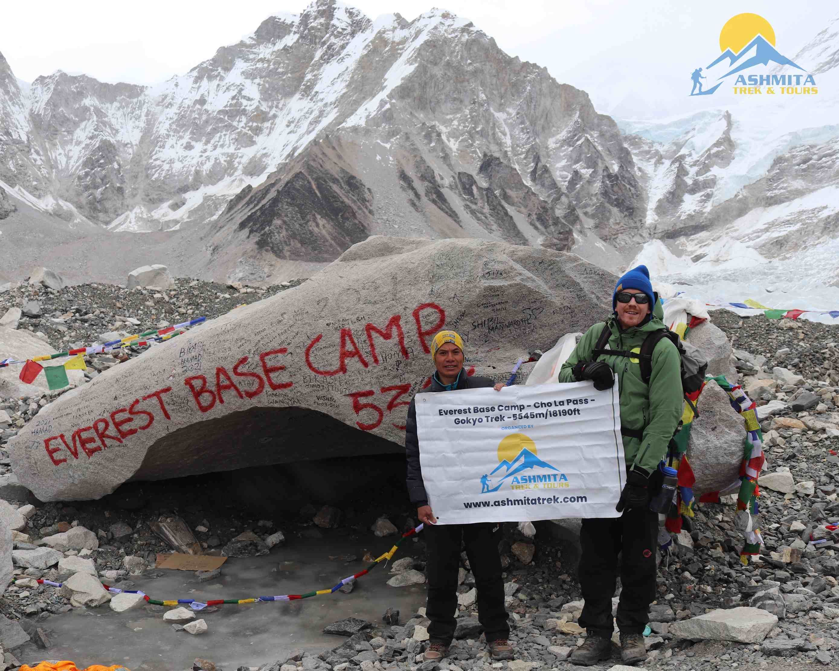 At Everest base Camp