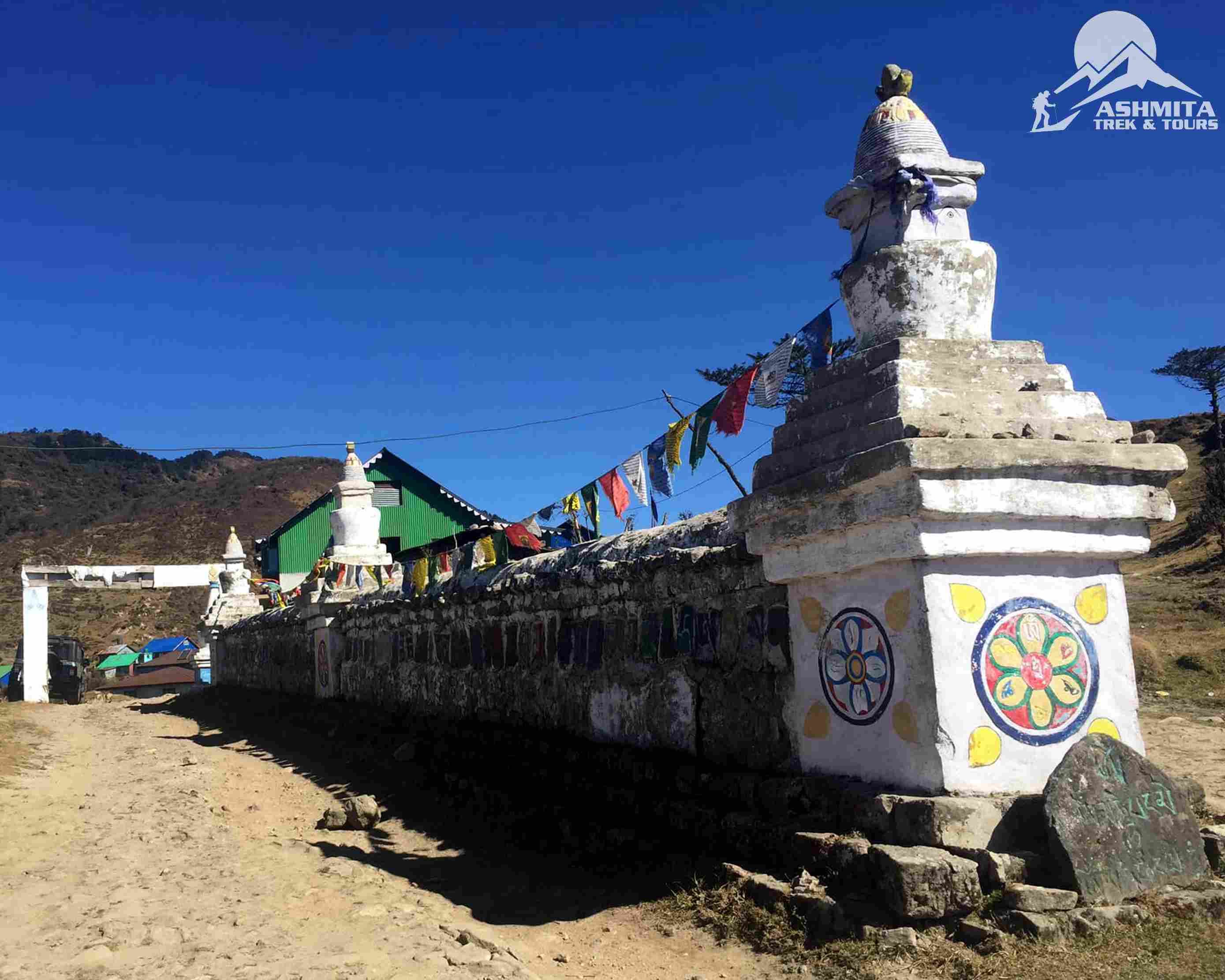 Chorten Stupa at Indo Nepal Border Kalapokhari