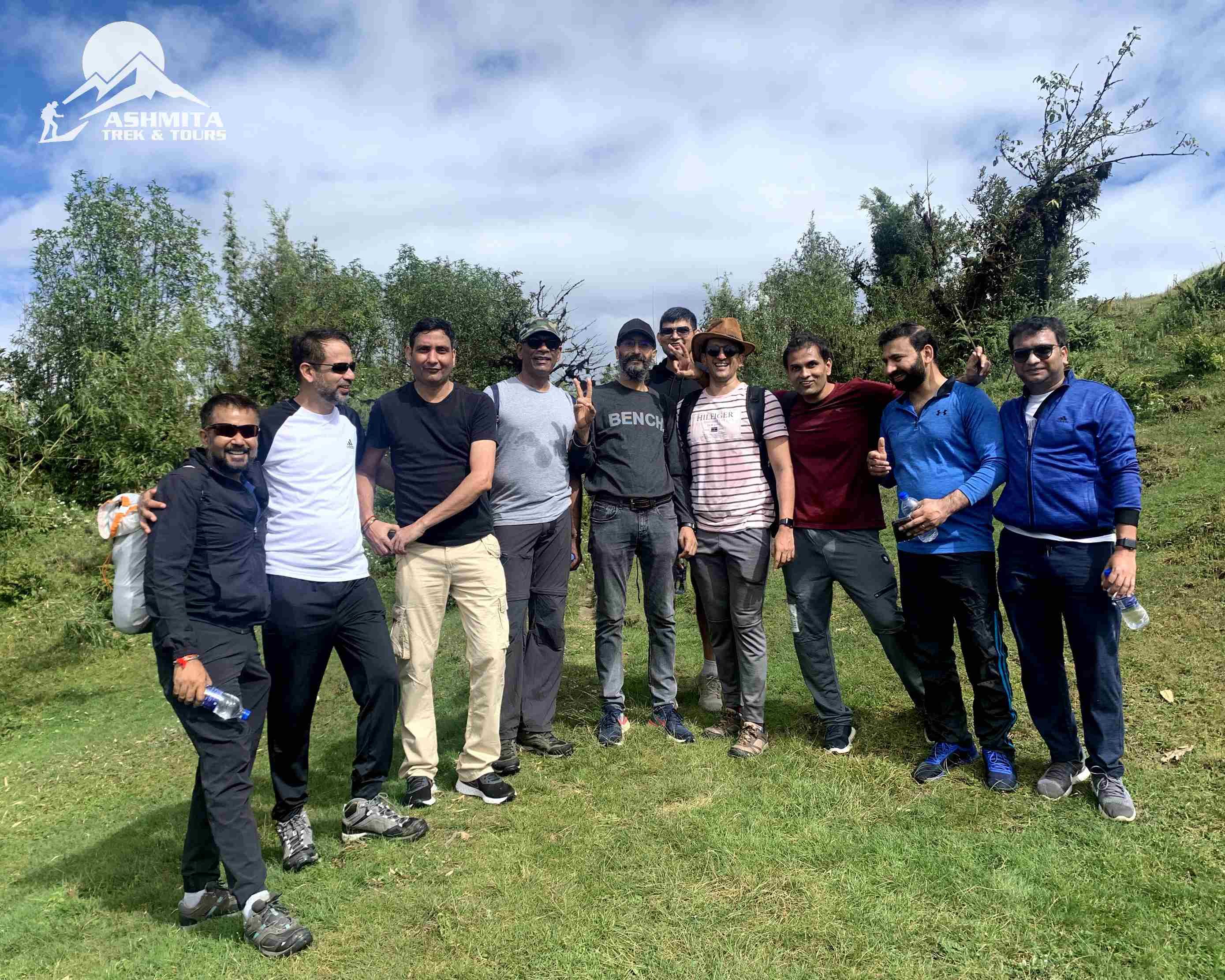 Group photo after complete the Trek