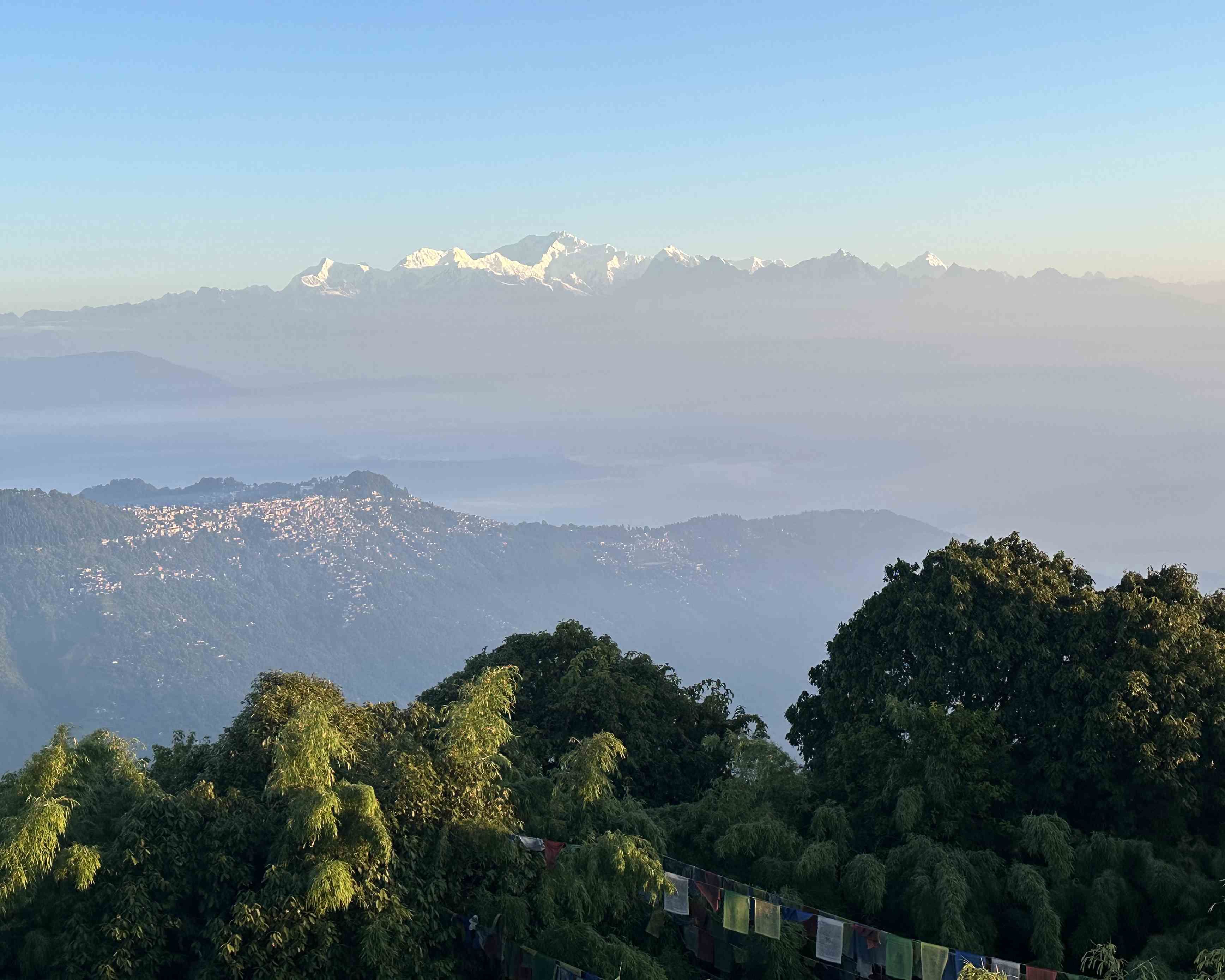 Darjeeling town seen from tiger hill