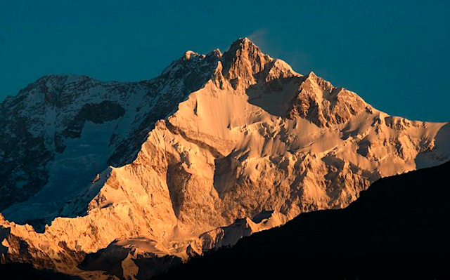 Mount Kanchanzonga Seen from Pelling Sikkim
