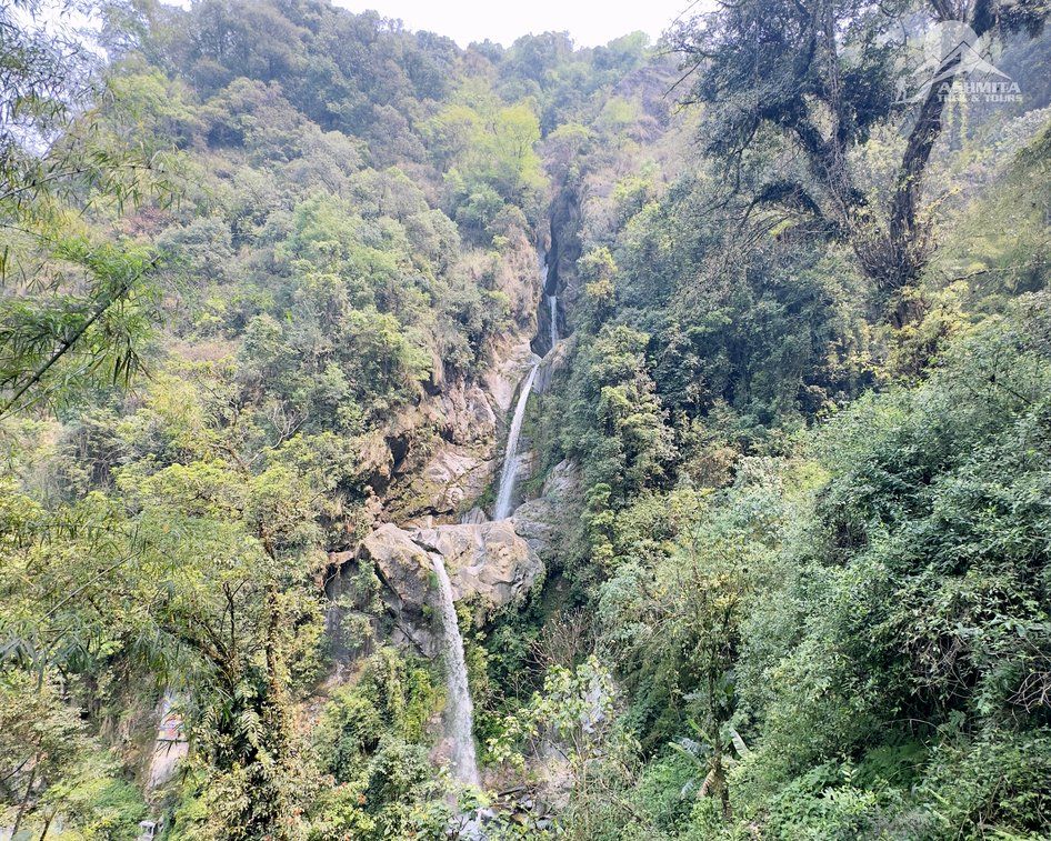 Seven Sister waterfall in Sikkim