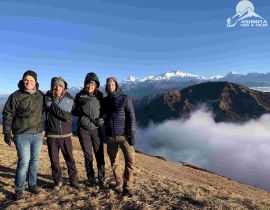 Phalut view point with the majestic view of Mt kanchenjunga and its ranges