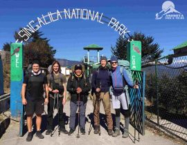 Trekkers Group pic at Singalila National Park entry point