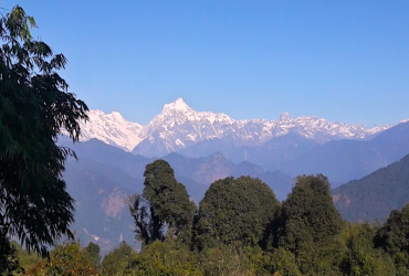 Mt. kanchenjunga seen from Tinjure Trek